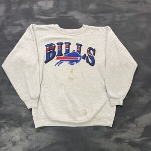 Vintage Starter Buffalo Bills Sweatshirt mens medium white NFL USA